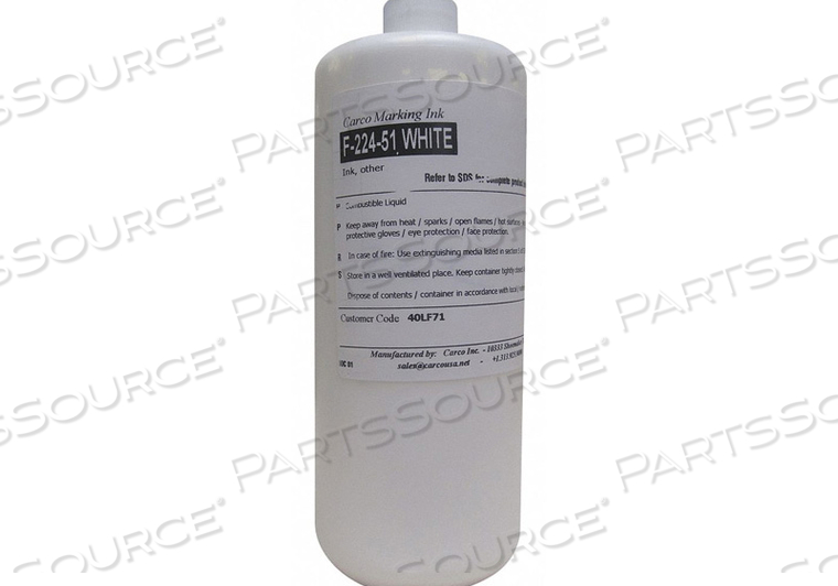 MARKING INK PIGMENT WHITE 15 TO 20 MIN by Carco