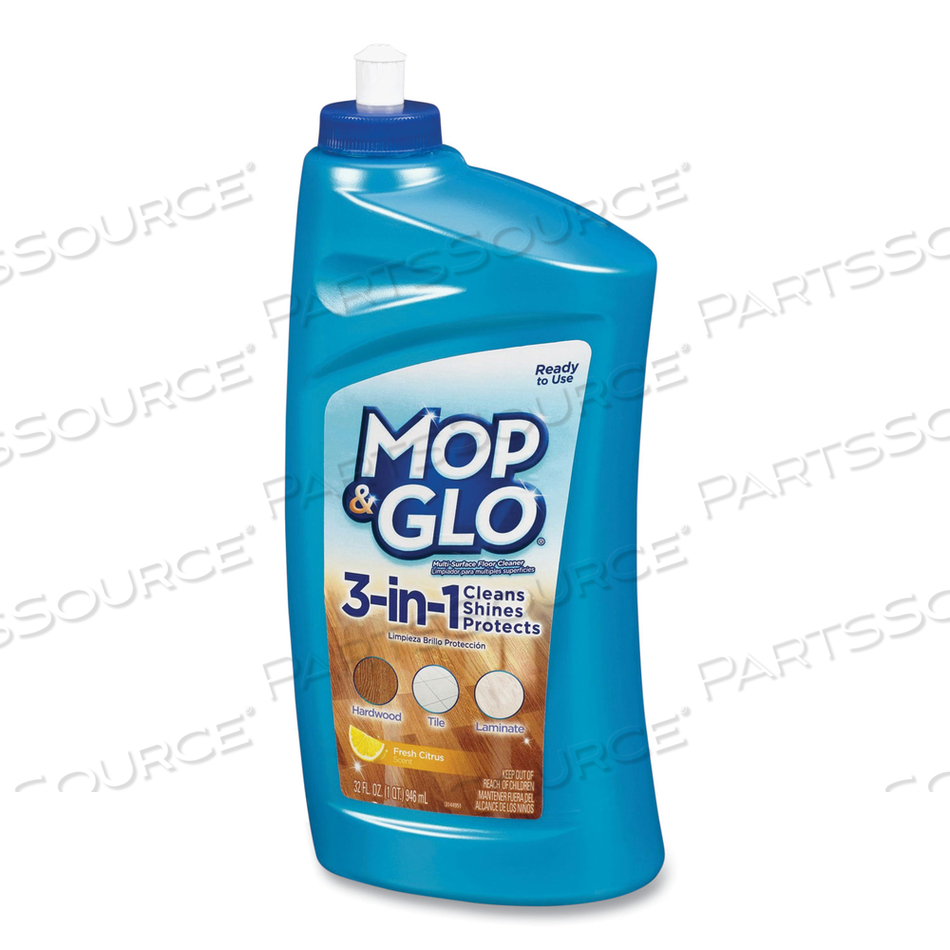 TRIPLE ACTION FLOOR CLEANER, FRESH CITRUS SCENT, 32 OZ BOTTLE by Mop & Glo