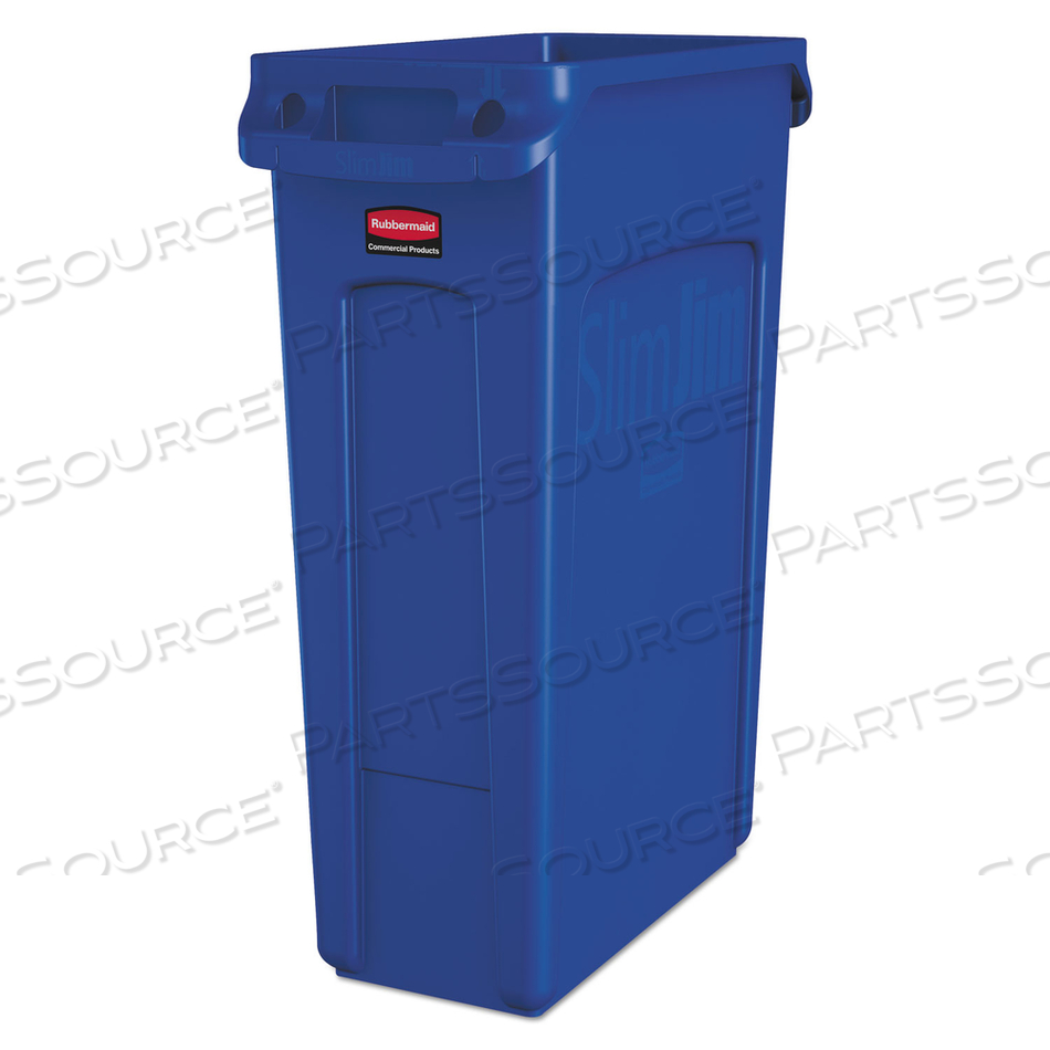 SLIM JIM RECYCLING CONTAINER, 23 GALLON - BLUE by Rubbermaid Medical Division SLIM JIM RECYCLING CONTAINER, 23 GALLON - BLUE by Rubbermaid Medical Division