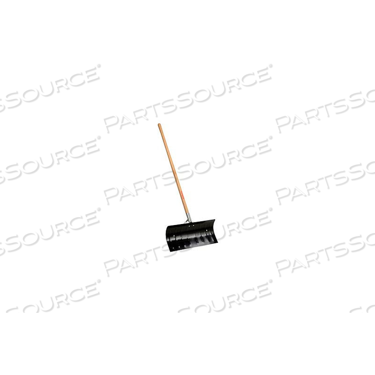 TRUETEMPER 24" STEEL BLADE SNOW PUSHER SHOVEL W/ STRAIGHT WOOD HANDLE by The AMES Companies, Inc. TRUETEMPER 24" STEEL BLADE SNOW PUSHER SHOVEL W/ STRAIGHT WOOD HANDLE by The AMES Companies, Inc.