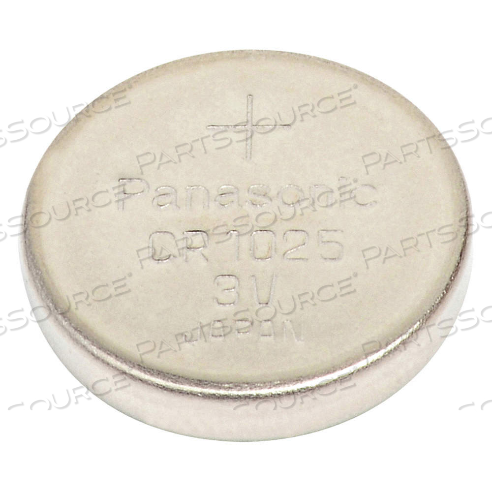 BUTTON CELL BATTERY, 1025 BATTERY SIZE, LITHIUM, 30 MAH CAPACITY, 3V DC, 0.098 IN DP BUTTON CELL BATTERY, 1025 BATTERY SIZE, LITHIUM, 30 MAH CAPACITY, 3V DC, 0.098 IN DP
