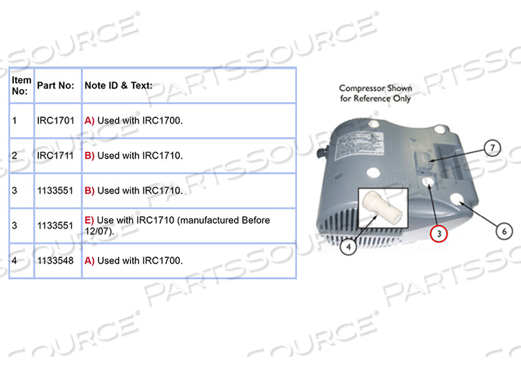 FILTER DISK FOR IRC1700 AND 1710 COMPRESSOR 