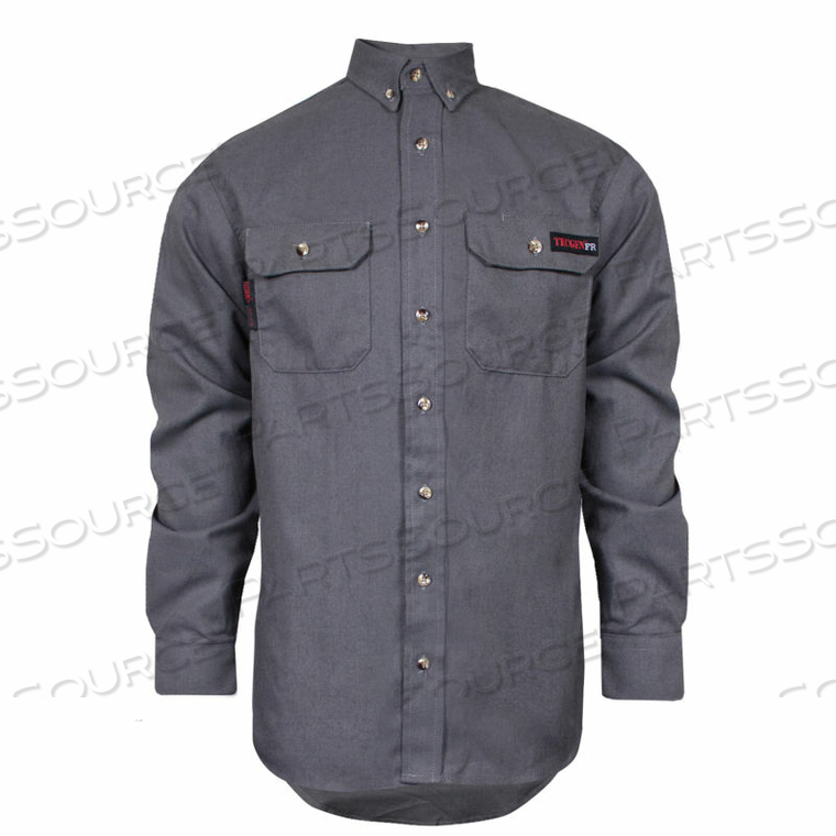 TECGEN SELECT FLAME RESISTANT WORK SHIRT, XL, GRAY by National Safety Apparel