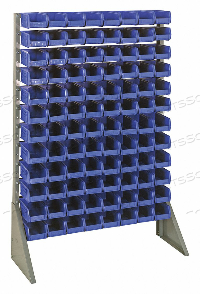 BIN RAIL FLOOR RACK 96 BINS BLUE by Quantum Storage Systems