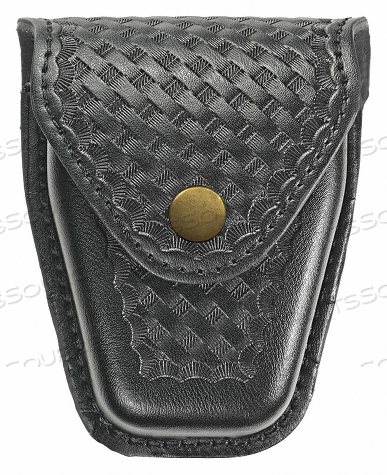 HANDCUFF POUCH SYNTHETIC LEATHER BLACK 