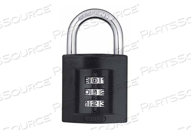 COMBINATION PADLOCK 2 3/16IN RECTGLE BLK by Abus