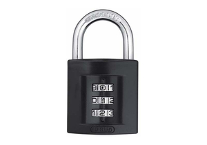 COMBINATION PADLOCK 2 3/16IN RECTGLE BLK by Abus