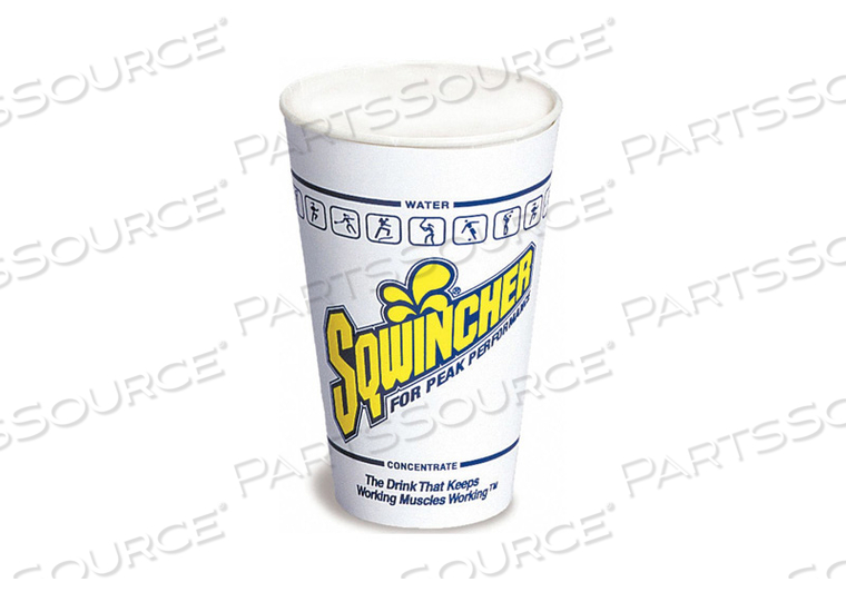 DISPOSABLE COLD CUP 12 OZ. WHITE PK100 by Sqwincher DISPOSABLE COLD CUP 12 OZ. WHITE PK100 by Sqwincher