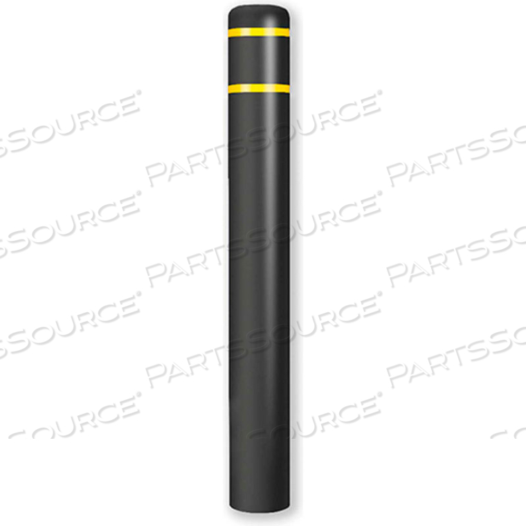 BOLLARD COVER 7"DIA. X 52" H, BLACK/YELLOW TAPE by Post Guard BOLLARD COVER 7"DIA. X 52" H, BLACK/YELLOW TAPE by Post Guard