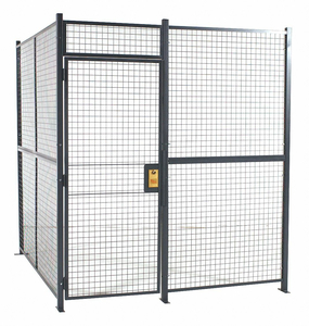 WELDED PARTITION CAGE 16FT. 8INW 2 SIDED by Rapidwire