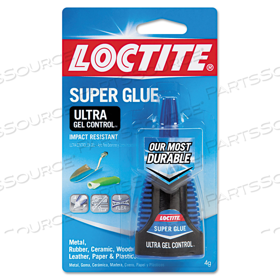 ULTRA GEL CONTROL SUPER GLUE, 0.14 OZ, DRIES CLEAR by Loctite Brand
