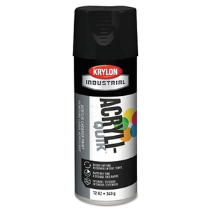 INTERIOR/EXTERIOR INDUSTRIAL MAINTENANCE PAINT, 12OZ AEROSOL, SEMI-FLAT BLACK by Krylon