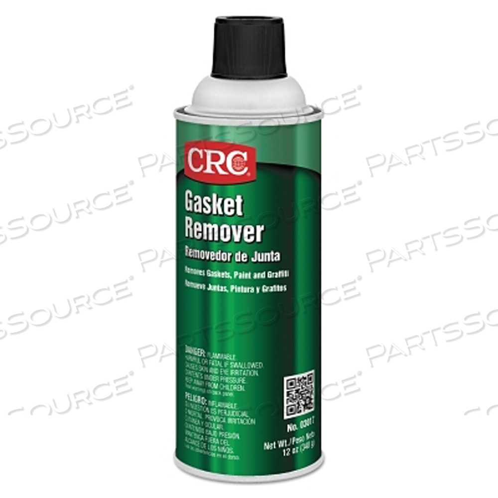 GASKET REMOVER / PAINT AND DECAL REMOVER, 12 WT OZ, AEROSOL, ORGANIC SOLVENTS, LIGHT GREY by CRC Industries