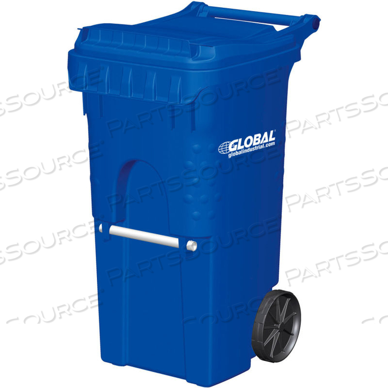MOBILE TRASH CONTAINER, 35 GALLON BLUE by Otto Environmental Systems MOBILE TRASH CONTAINER, 35 GALLON BLUE by Otto Environmental Systems