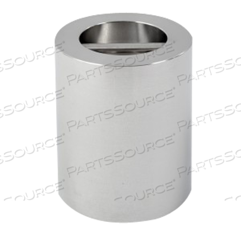 GRIP TEST WEIGHT, 303 STAINLESS STEEL, 25 KG, CLASS F, CYLINDRICAL WEIGHT WITH RECESSED GRIP by Troemner, LLC