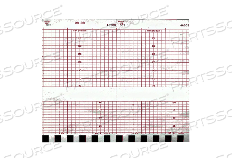 THERMAL GE PAPER FETAL MONITORS 30-240 BPM SCALING, 170 SERIES AND 250CX SERIES 