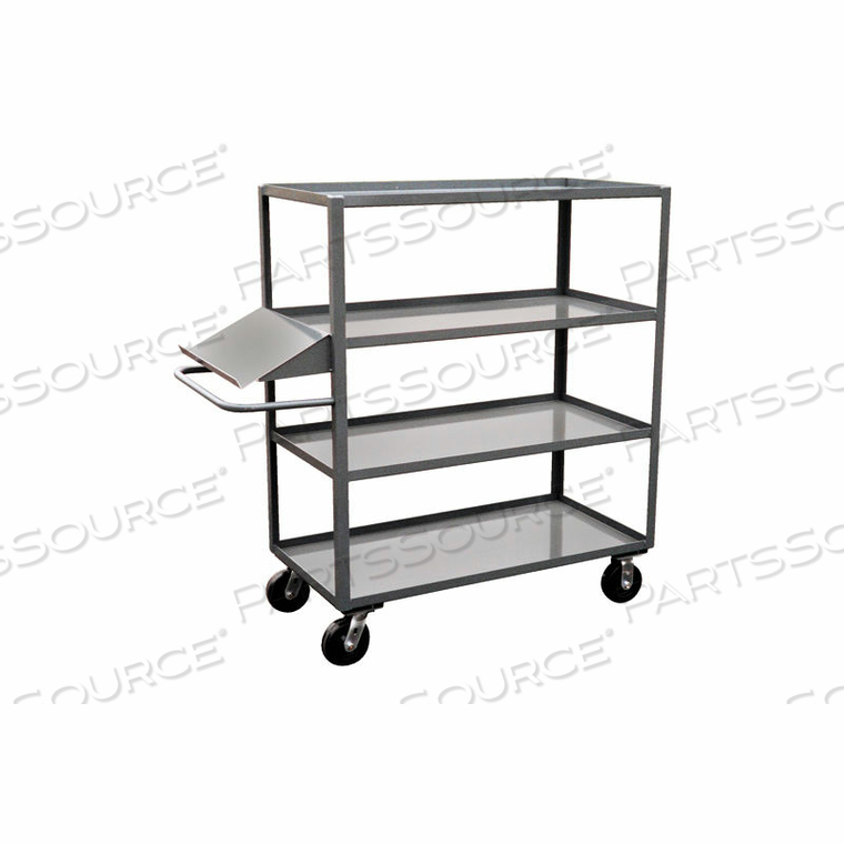 4 SHELF STOCK TRUCK WITH WRITING STAND HANDLE 24 X 36 