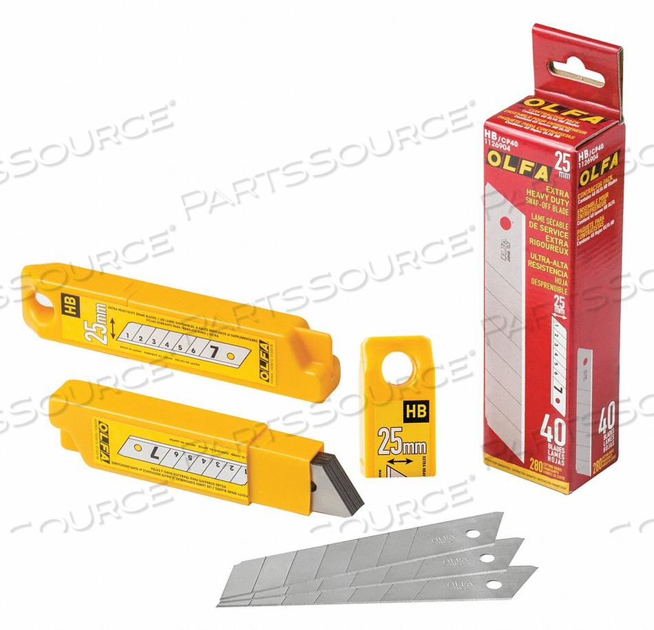 SNAP-OFF BLADE 25MM W PK40 by Olfa
