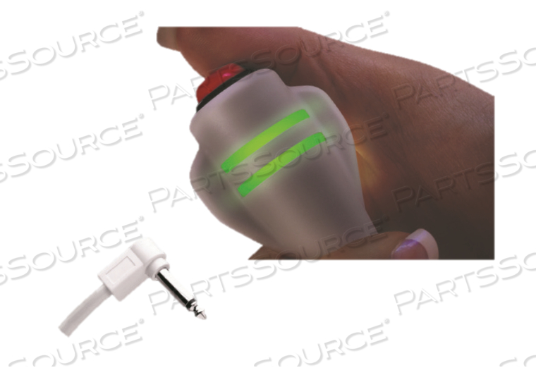 SINGLE CALL CORD, WHITE, 2 CONDUCTORS, 1/4 IN PHONE PLUG, 7 FT, FDA COMPLIANT by Crest Healthcare