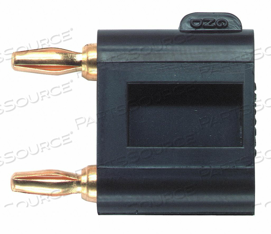 MINI SHORTED DOUBLE BANANA PLUG BLACK by Pomona Electronics