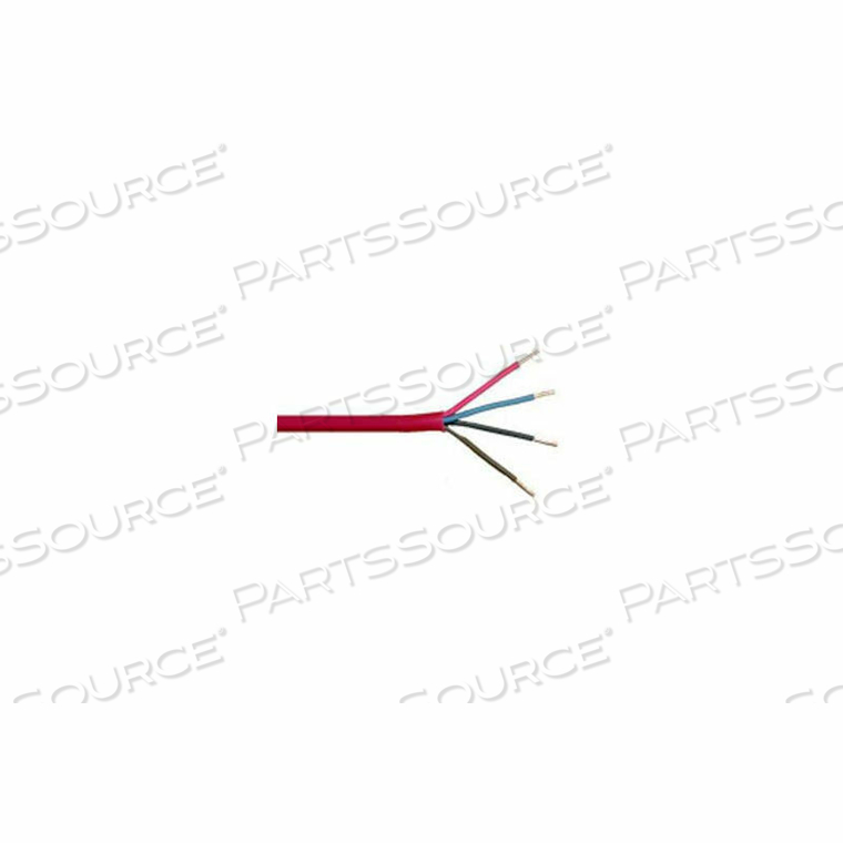 16AWG 4C SOLID FIRE ALARM CABLE FPLR 1,000 FT. SPOOL RED by Convergent Connectivity Technology