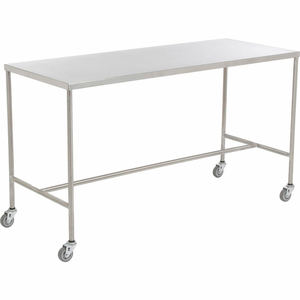 STAINLESS STEEL INSTRUMENT TABLE WITH H-BRACE, 60"L X 24"W X 34"H by Aero Manufacturing Co.