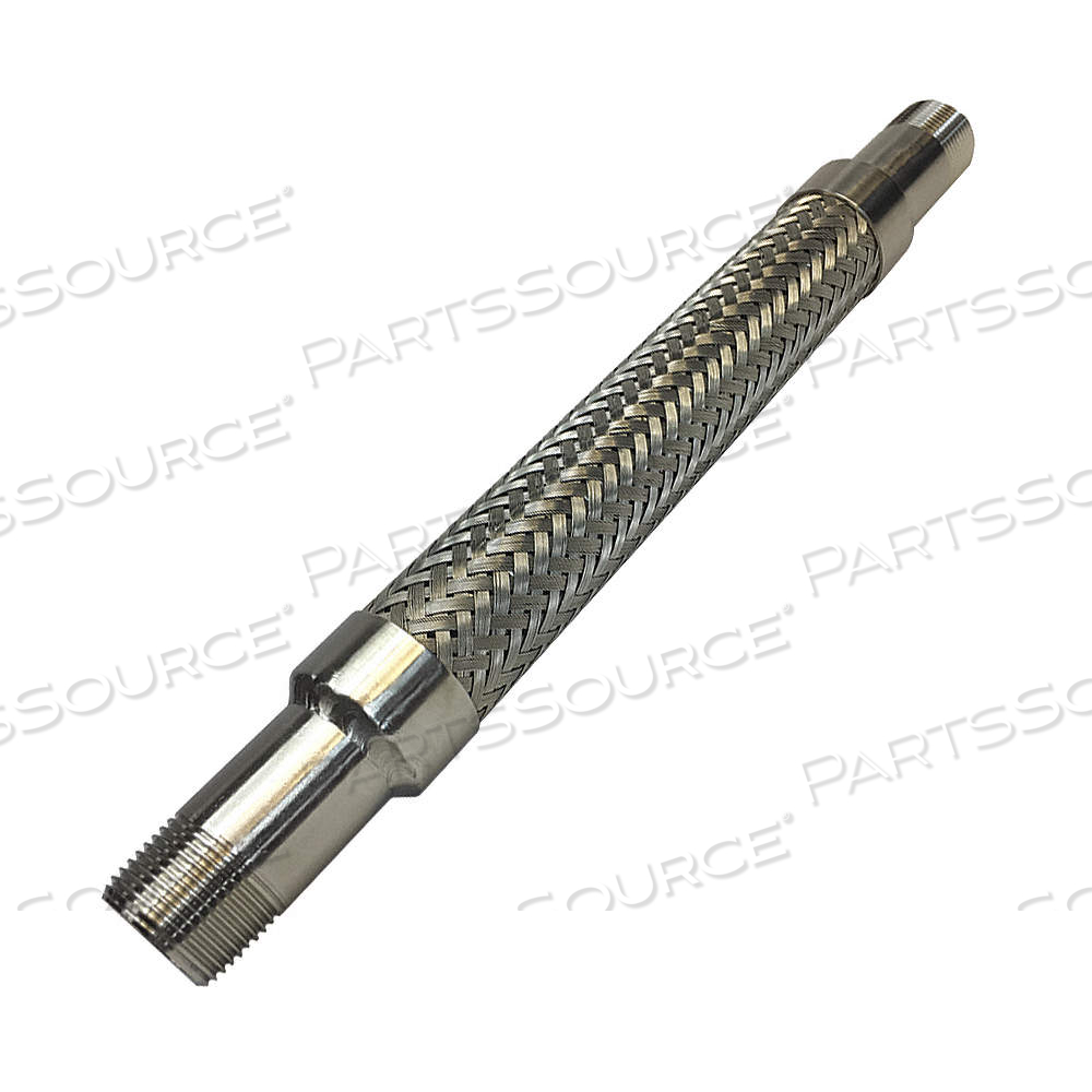FLEXIBLE METAL HOSE ASSEMBLY, 1/4 IN HOSE INSIDE DIA., 5 IN DYNAMIC MIN. BEND RADIUS (IN.), MNPT by Approved Vendor FLEXIBLE METAL HOSE ASSEMBLY, 1/4 IN HOSE INSIDE DIA., 5 IN DYNAMIC MIN. BEND RADIUS (IN.), MNPT by Approved Vendor