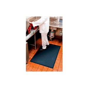 COMPLETE COMFORT ANTI-FATIGUE MAT W/HOLES 5/8" THICK 2' X 3' BLACK by Andersen Company
