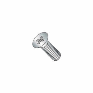 M6 X 1.0 X 10MM MACHINE SCREW - PHILLIPS FLAT HEAD - STEEL - ZINC - DIN 125B - PKG OF 100 by Titan Fasteners