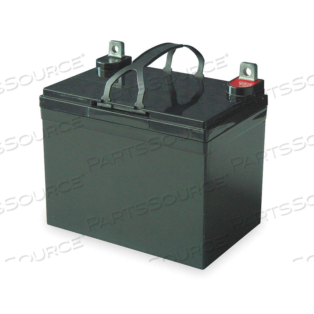 SEALED LEAD ACID BATTERY, 12V DC, 33 AH CAPACITY, 6.1 IN HT, 7.72 IN WD, ABS by Approved Vendor