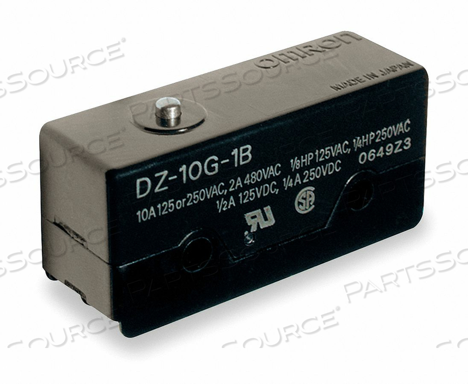 SNAP SWITCH 10A DPDT PIN PLUNGER by Omron - Electronic Division