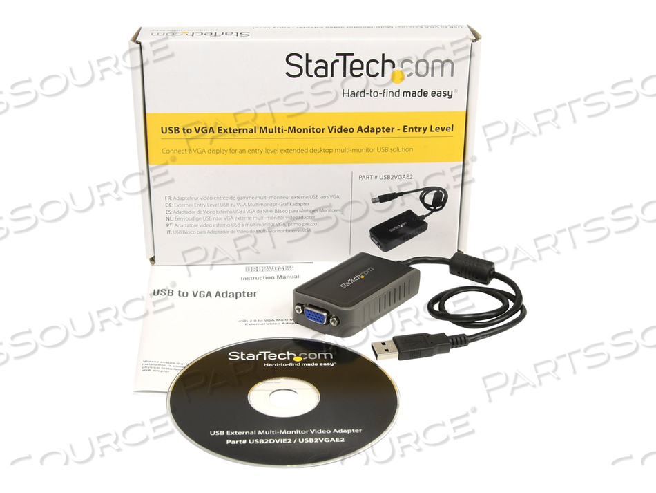 CONNECT A VGA MONITOR FOR AN EXTENDED DESKTOP MULTI-MONITOR USB SOLUTION - USB V by StarTech.com Ltd.