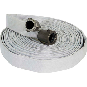 FOREST LITE SINGLE JACKET FIRE HOSE, 1-1/2" X 100 FT, 300 PSI, WHITE by Armored Textiles