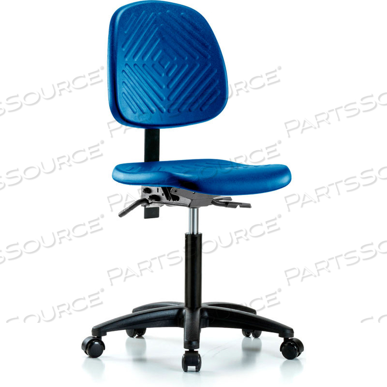 BLUE RIDGE ERGONOMICS INDUSTRIAL CHAIR - POLYURETHANE - BLUE by E Com Inc BLUE RIDGE ERGONOMICS INDUSTRIAL CHAIR - POLYURETHANE - BLUE by E Com Inc
