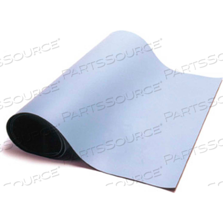 ULTIMAT I ANTI STATIC MAT .080" THICK 2.5' X 4' LIGHT BLUE by Static Solutions Inc ULTIMAT I ANTI STATIC MAT .080" THICK 2.5' X 4' LIGHT BLUE by Static Solutions Inc