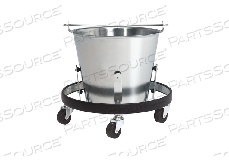 NON-CORROSIVE STAINLESS STEEL KICK BUCKET WITH FRAME 