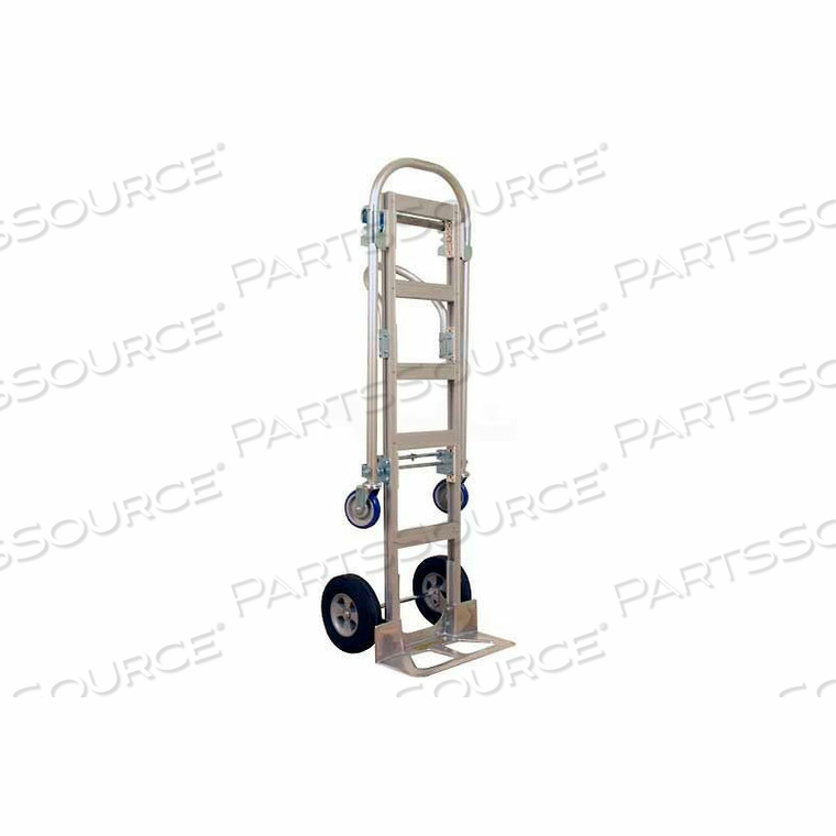 SPARTAN SR. ALUMINUM 2-IN-1 HAND TRUCK RUBBER WHEELS by Wesco