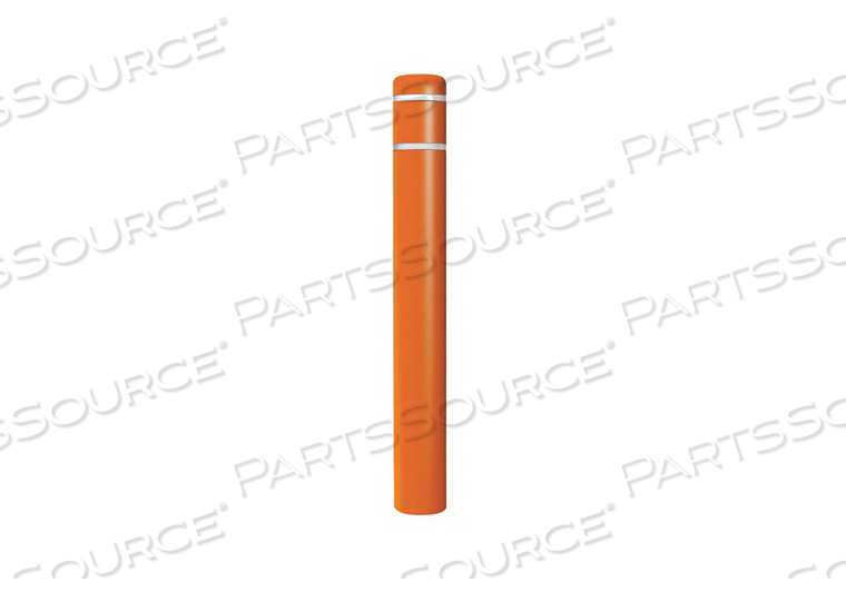 BOLLARD COVER, 7"DIA. X 60"H, ORANGE W/WHITE TAPE by Post Guard BOLLARD COVER, 7"DIA. X 60"H, ORANGE W/WHITE TAPE by Post Guard