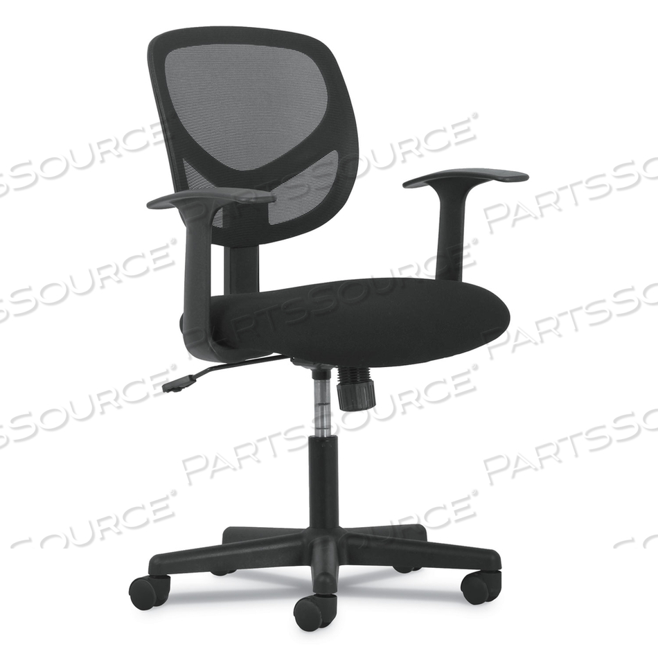 1-OH-TWO MID-BACK TASK CHAIRS, SUPPORTS UP TO 250 LB, 17" TO 22" SEAT HEIGHT, BLACK 