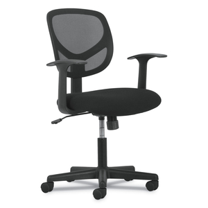 1-OH-TWO MID-BACK TASK CHAIRS, SUPPORTS UP TO 250 LB, 17" TO 22" SEAT HEIGHT, BLACK by Sadie