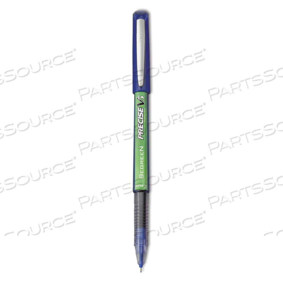 PRECISE V5 BEGREEN ROLLER BALL PEN, STICK, EXTRA-FINE 0.5 MM, BLUE INK, BLUE BARREL by Pilot PRECISE V5 BEGREEN ROLLER BALL PEN, STICK, EXTRA-FINE 0.5 MM, BLUE INK, BLUE BARREL by Pilot