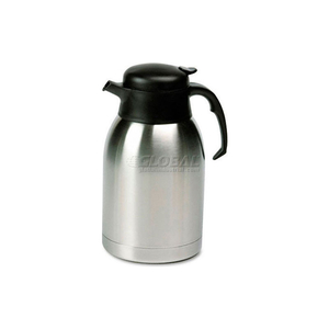 STAINLESS STEEL LINED VACUUM CARAFE, 1.9 LITER, SATIN FINISH/BLACK TRIM by Hormel Food Sales