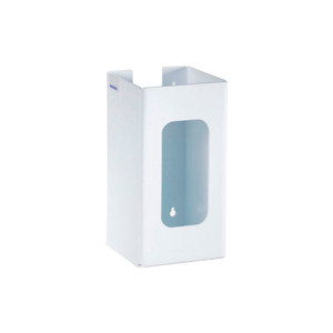 TOP LOADING PLASTIC GLOVE DISPENSER, HOLDS 1 BOX, 10-1/4"H X 5-1/4"W X 5-1/4"D, WHITE by Horizon Mfg Enterprises, Inc