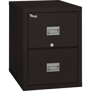 FIREPROOF 2 DRAWER VERTICAL FILE CABINET LEGAL 20-13/16"WX31-9/16"DX27-3/4"H BLACK by Fire King FIREPROOF 2 DRAWER VERTICAL FILE CABINET LEGAL 20-13/16"WX31-9/16"DX27-3/4"H BLACK by Fire King