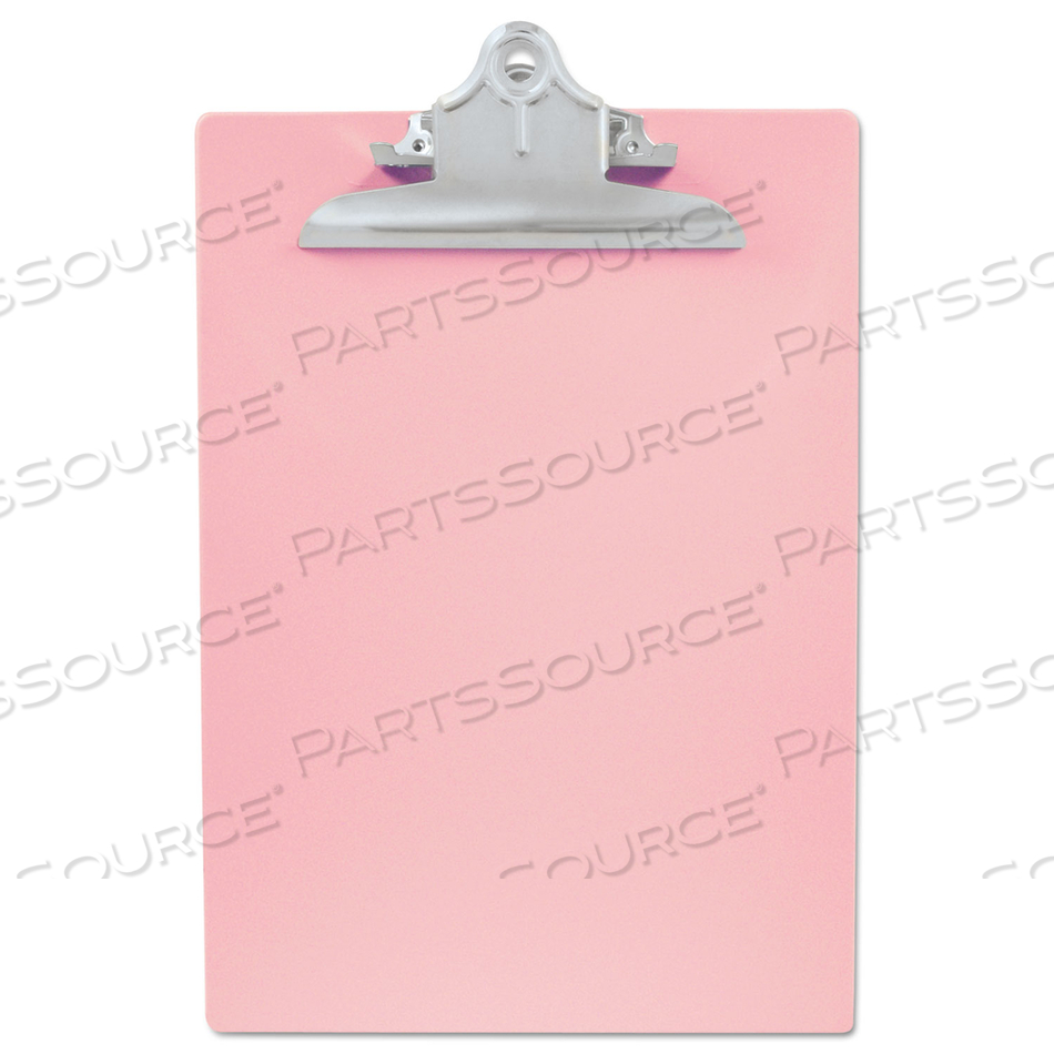 CLIPBOARD LETTER SIZE PLASTIC PINK by Saunders CLIPBOARD LETTER SIZE PLASTIC PINK by Saunders