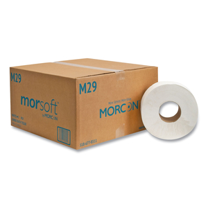 JUMBO BATH TISSUE, SEPTIC SAFE, 2-PLY, WHITE, 3.3" X 700 FT, 12 ROLLS/CARTON by Morcon Tissue