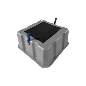 1 STEP NESTABLE PLASTIC STEP STAND - GRAY 25"W X 25"D X 10"H by US Roto Molding 1 STEP NESTABLE PLASTIC STEP STAND - GRAY 25"W X 25"D X 10"H by US Roto Molding