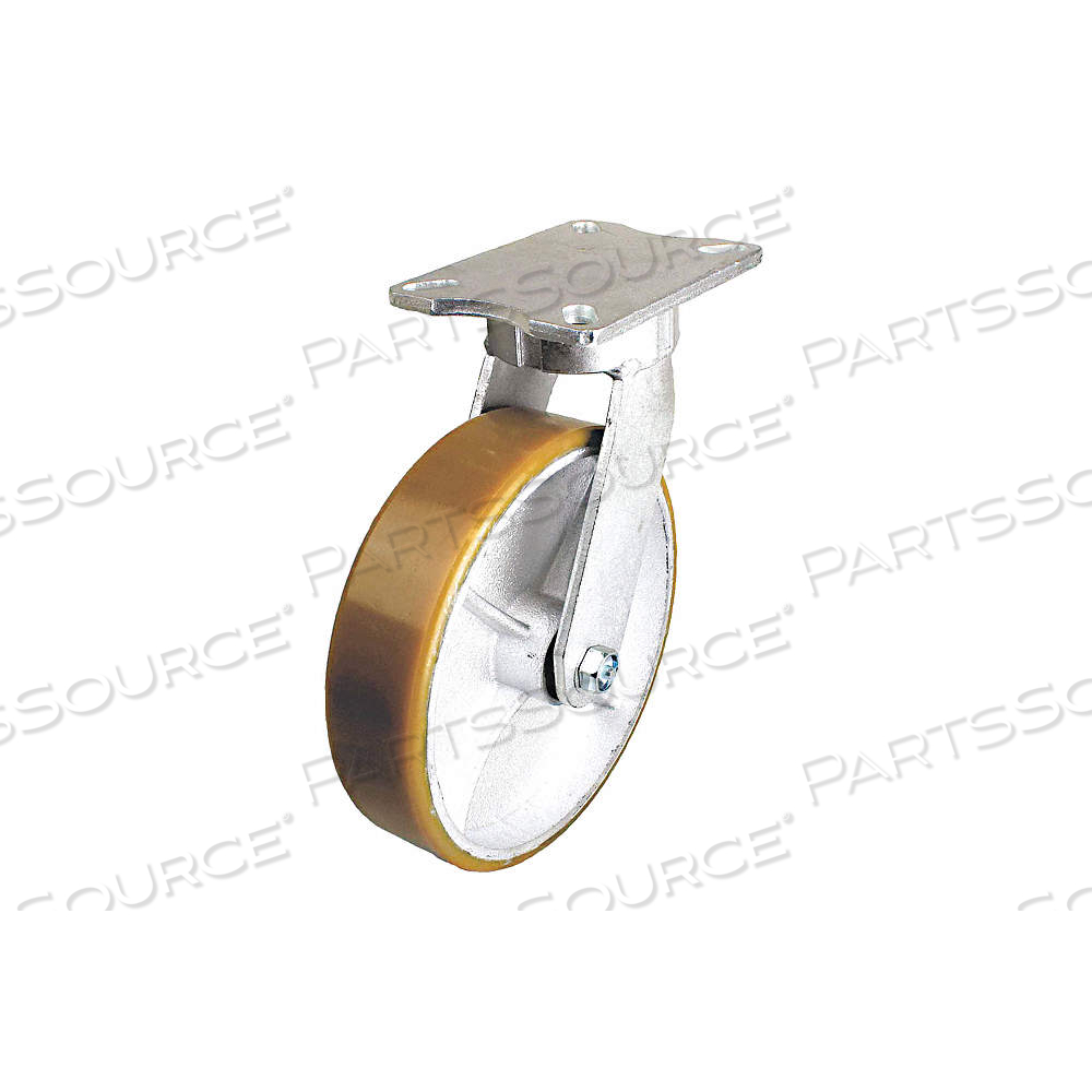 KINGPINLESS PLATE CASTER, 8 IN WHEEL DIA., 1760 LB, 9 1/2 IN MOUNTING HT, FIRM by Approved Vendor KINGPINLESS PLATE CASTER, 8 IN WHEEL DIA., 1760 LB, 9 1/2 IN MOUNTING HT, FIRM by Approved Vendor