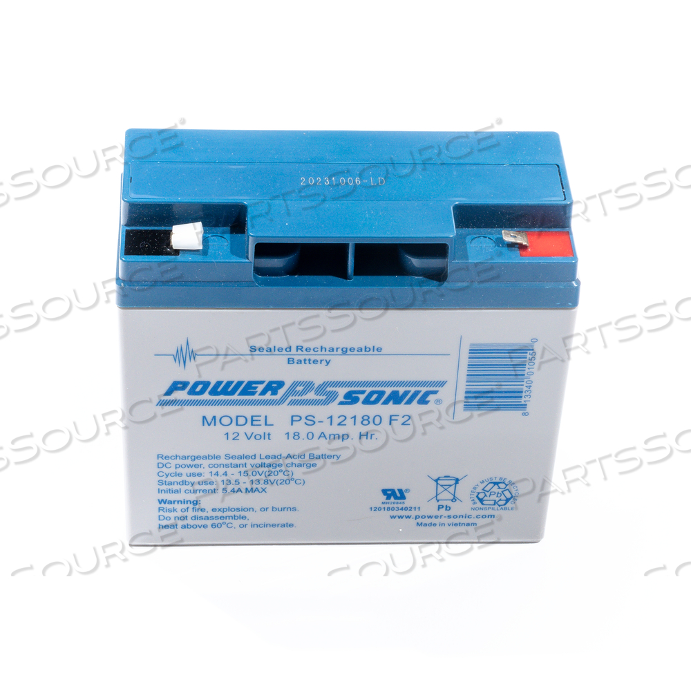 POWER-SONIC 12 VOLT 18.0AH SLA by R&D Batteries, Inc.