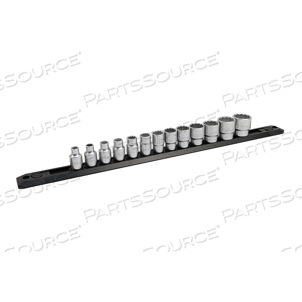 17 PIECE PROFESSIONAL DEEP SOCKET SET -12 POINT - 3/8" DRIVE - SAE by Wiha Tools